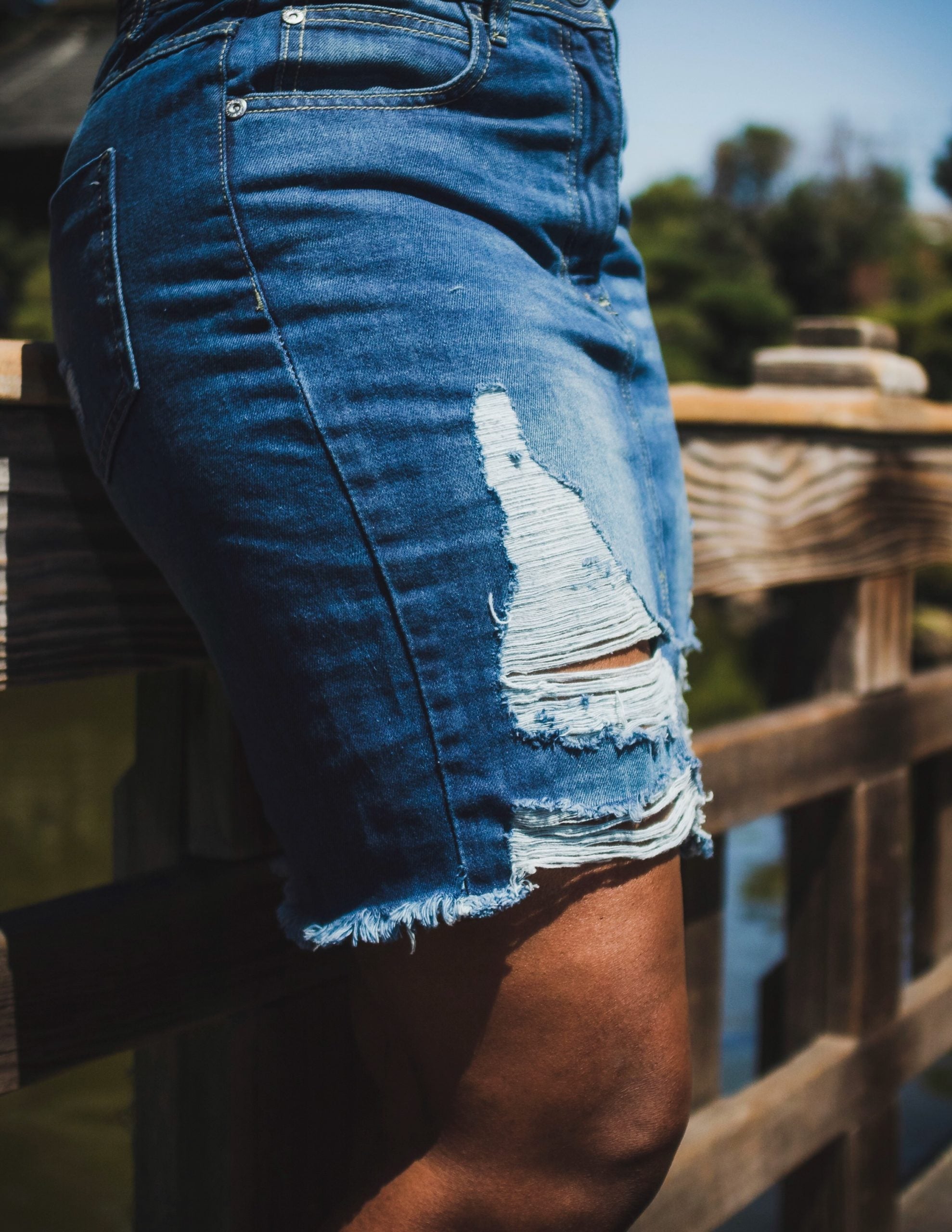 Denim to Shred Jean Skirt